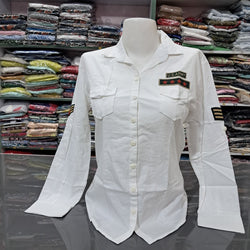 GK Women's 100% Cotton Regular Fit Solid Collared Casual Shirt - Summer Comfort